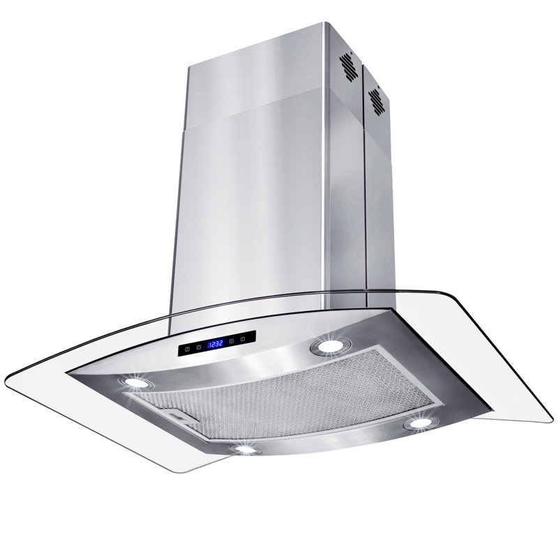 AKDY 30" 400 CFM Ducted Island Range Hood & Reviews Wayfair